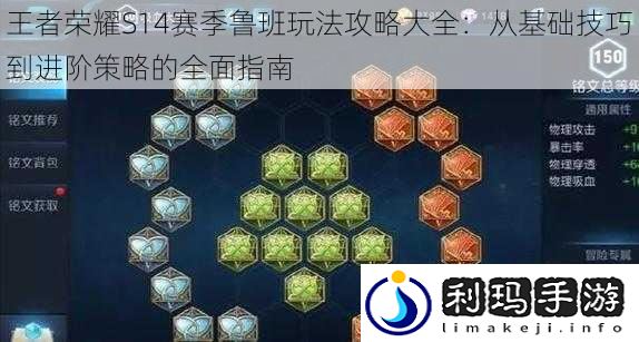 王者荣耀S14赛季鲁班玩法攻略大全:从基础技巧到进阶策略的全面指南