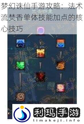 梦幻诛仙手游攻略:法术流焚香单体技能加点的核心技巧