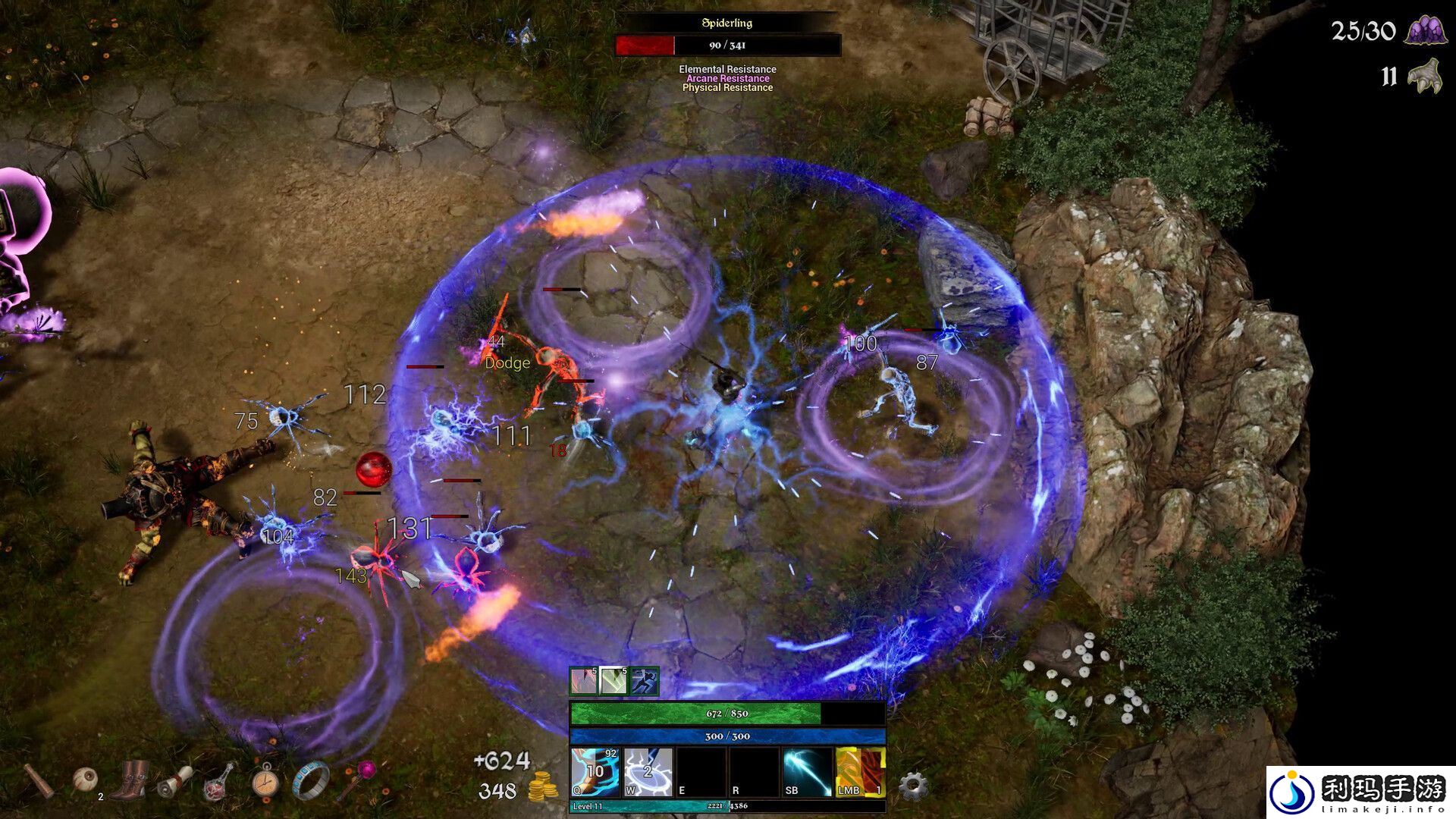 类暗黑快节奏俯视角动作游戏法术塑造者现已在Steam推出试玩Demo