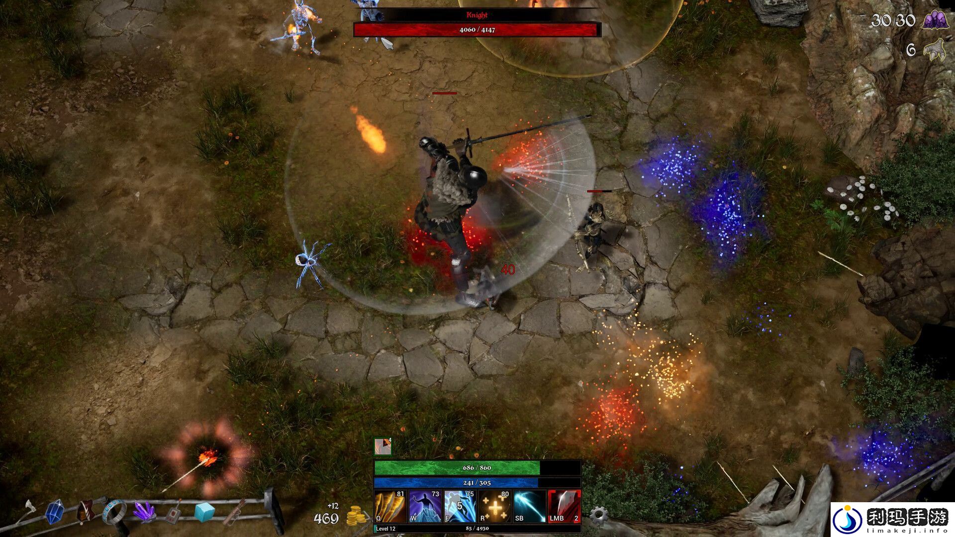 类暗黑快节奏俯视角动作游戏法术塑造者现已在Steam推出试玩Demo