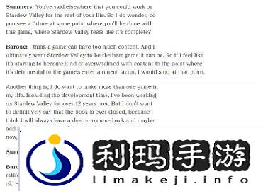 星露谷物语作者