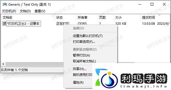 打印机显示排队但不打印怎么回事