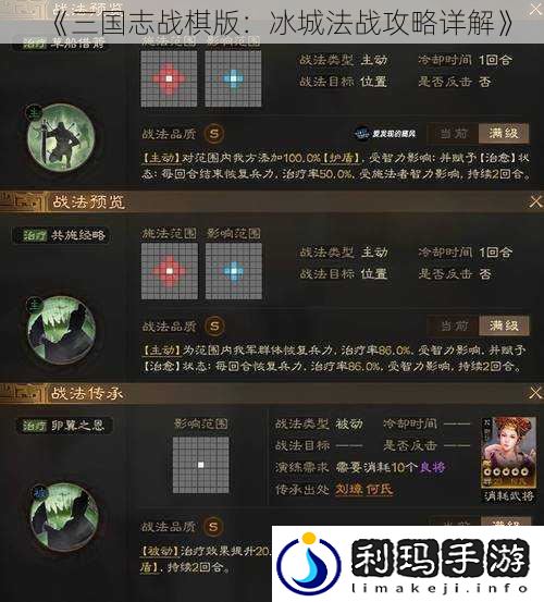 《三国志战棋版:冰城法战攻略详解》