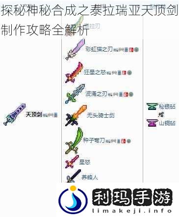 探秘神秘合成之泰拉瑞亚天顶剑制作攻略全解析