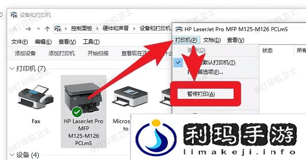 检查打印机连接与状态