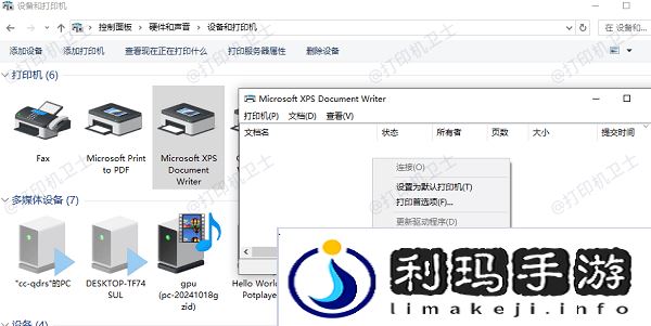 查看打印机状态