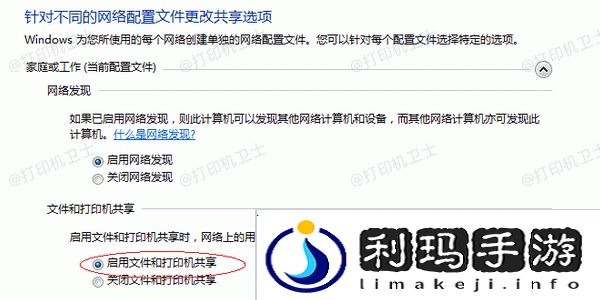检查防火墙和共享设置