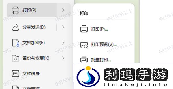 打开打印文件