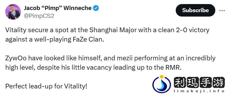 Pimp谈Vitality晋级