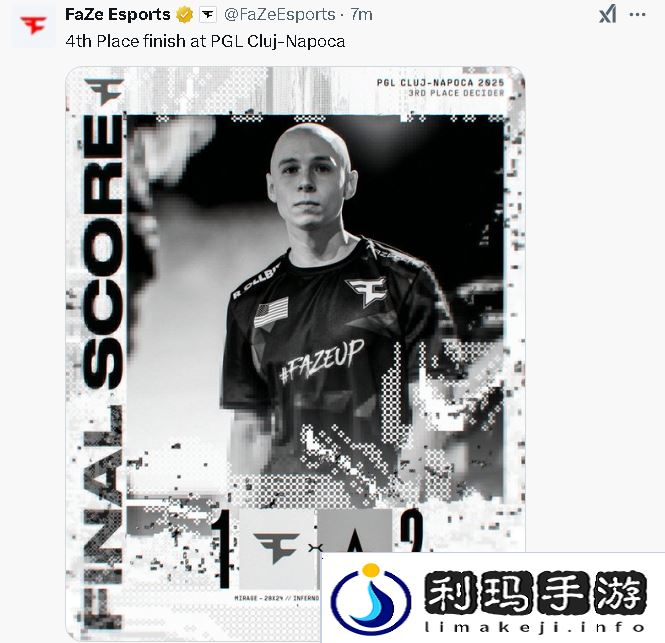 Astralis击败FaZe夺得PGL季军