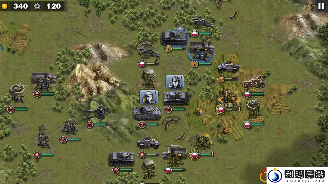 将军的荣耀1西线战场闪击战五星战略的构思