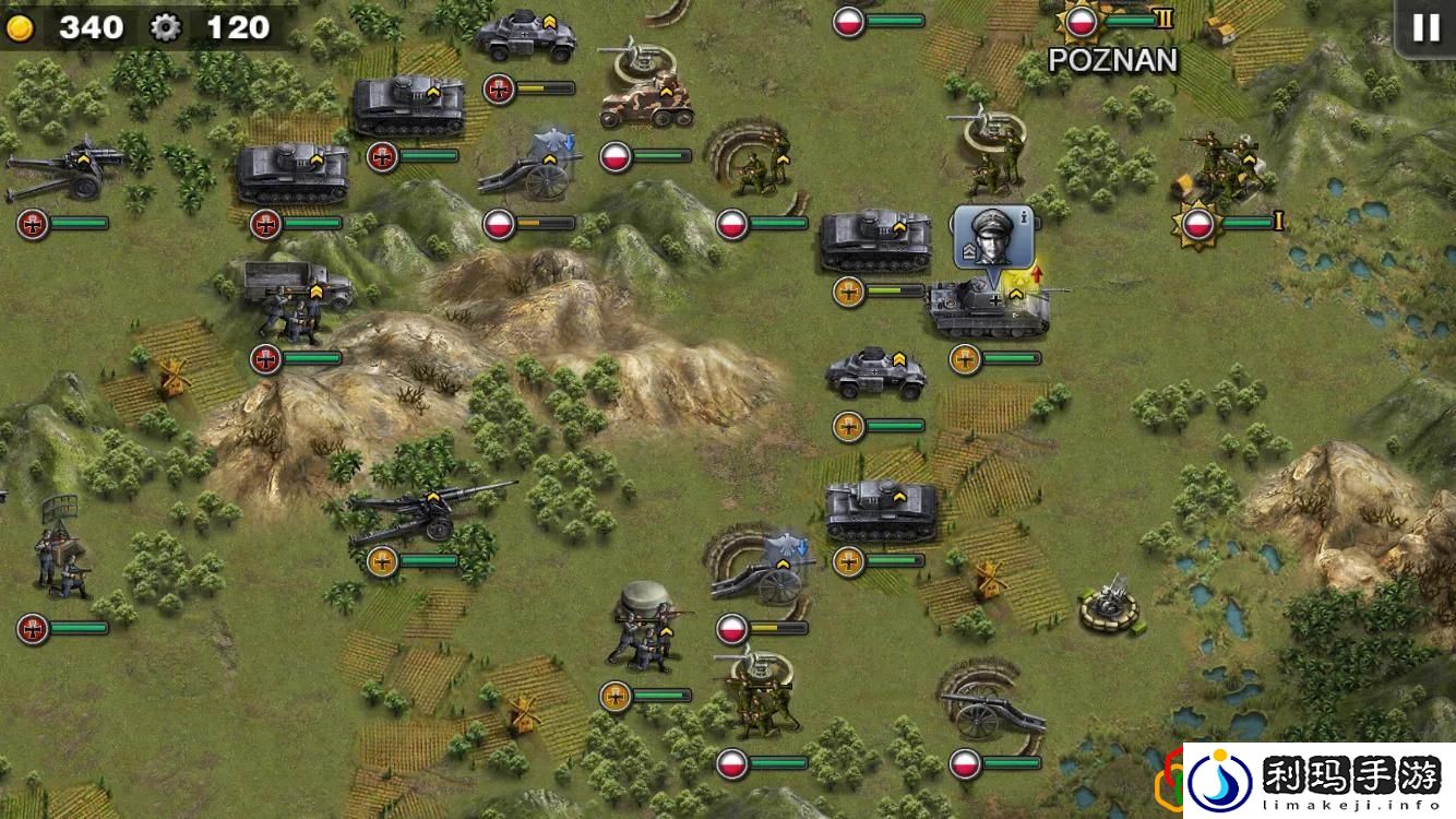 将军的荣耀1西线战场闪击战五星战略的构思