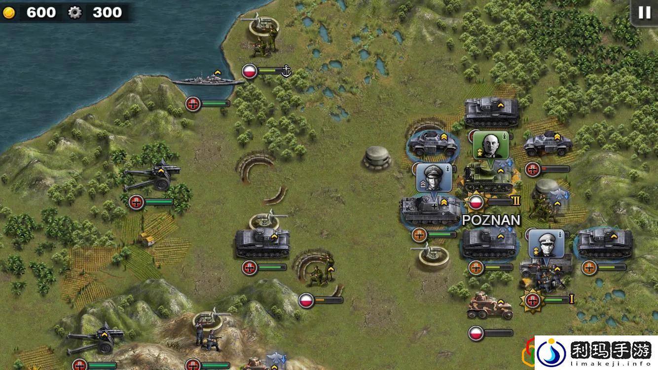 将军的荣耀1西线战场闪击战五星战略的构思