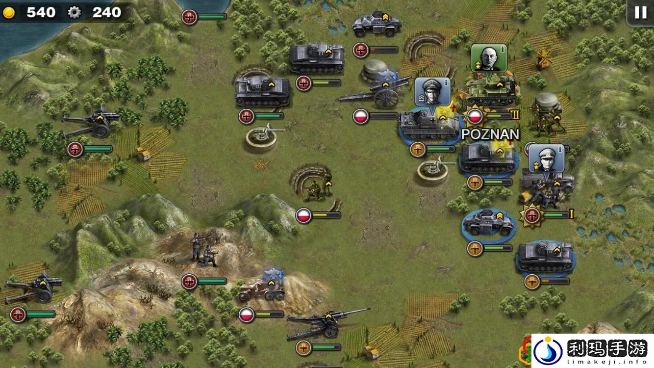 将军的荣耀1西线战场闪击战五星战略的构思