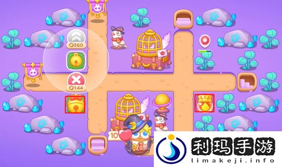 保卫萝卜4阿波与魔法宝藏第57关通关攻略