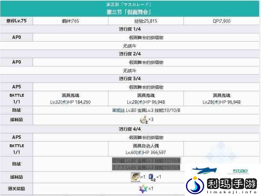 FGO淑女莱妮丝事件簿主线关卡第三节指南