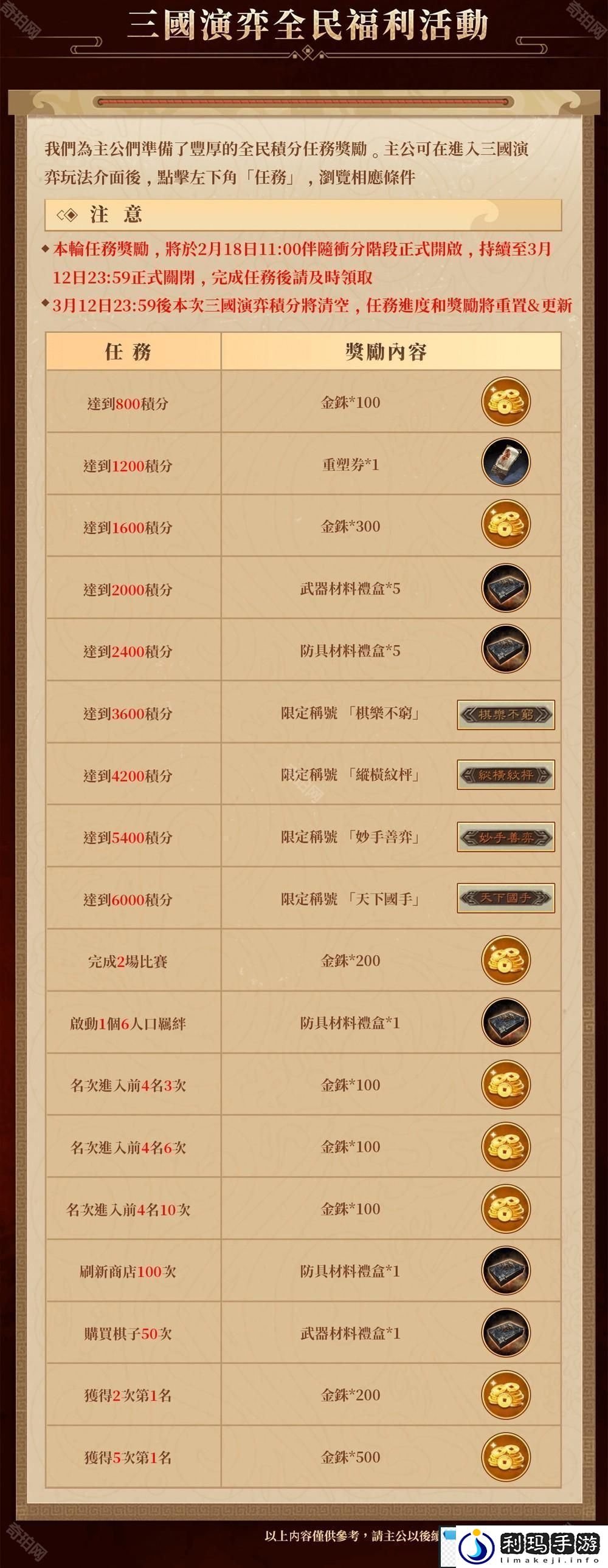 三国志・战略版自走棋「弈决争锋」冲分赛与春日活动开启