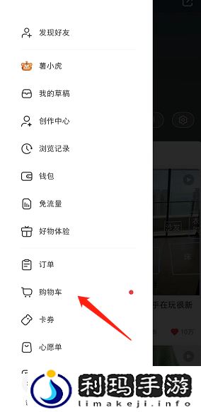《小红书》购物车查看方法