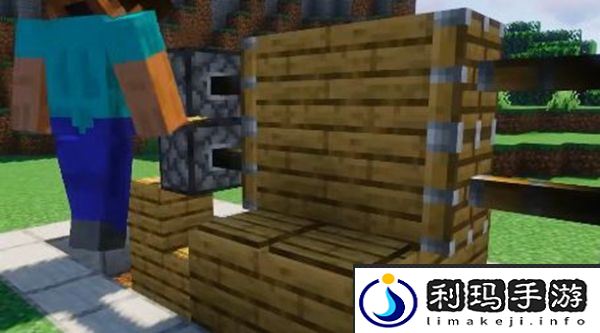 我的世界自动红石活塞门建造攻略