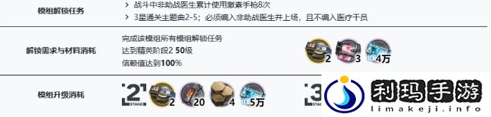 明日方舟医生材料需求介绍-明日方舟医生需要什么材料