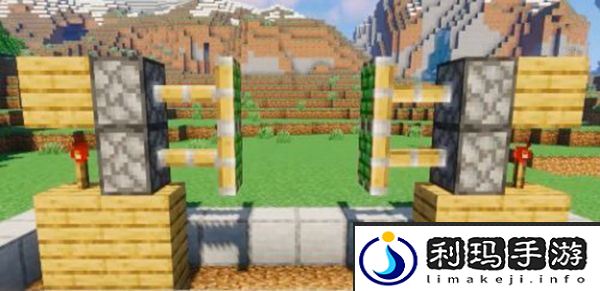 我的世界自动红石活塞门建造攻略