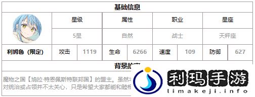 第七史诗利姆鲁好用吗